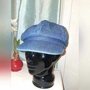 Vintage ARLIN Blue Denim Newsboy Cap